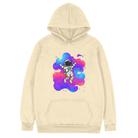 Astronaut Printed Fleece Hooded Sweatshirt Print On Your Demand, Size:XL(Khaki) - 1