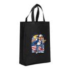 Boy Printed Non-woven Fabric Bag Print On Your Demand, Size:35x25x10cm(Black) - 1