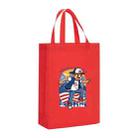 Boy Printed Non-woven Fabric Bag Print On Your Demand, Size:35x25x10cm(Red) - 1