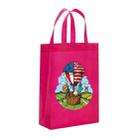Balloon Printed Non-woven Fabric Bag Print On Your Demand, Size:41x35x12cm(Rose Red) - 1