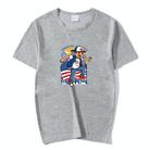 Boy Printed Round Neck Modal Short Sleeve T-shirt Print On Your Demand, Size:S(Grey) - 1