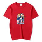 Boy Printed Round Neck Modal Short Sleeve T-shirt Print On Your Demand, Size:XL(Black) - 1