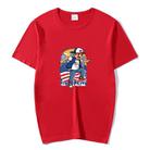 Boy Printed Round Neck Modal Short Sleeve T-shirt Print On Your Demand, Size:XXL(Black) - 1