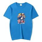 Boy Printed Round Neck Modal Short Sleeve T-shirt Print On Your Demand, Size:XXL(Grey) - 1