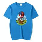Balloon Printed Round Neck Modal Short Sleeve T-shirt Print On Your Demand, Size:M(Grey) - 1