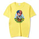 Balloon Printed Round Neck Modal Short Sleeve T-shirt Print On Your Demand, Size:L(Red) - 1