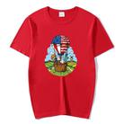 Balloon Printed Round Neck Modal Short Sleeve T-shirt Print On Your Demand, Size:XXXL(Black) - 1