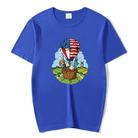 Balloon Printed Round Neck Modal Short Sleeve T-shirt Print On Your Demand, Size:XXXXXL(Blue) - 1