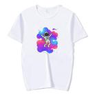 Astronaut Printed Round Neck Modal Short Sleeve T-shirt Print On Your Demand, Size:S(White) - 1