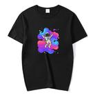 Astronaut Printed Round Neck Modal Short Sleeve T-shirt Print On Your Demand, Size:M(Pink) - 1