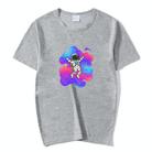 Astronaut Printed Round Neck Modal Short Sleeve T-shirt Print On Your Demand, Size:XXL(Lake Blue) - 1
