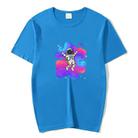 Astronaut Printed Round Neck Modal Short Sleeve T-shirt Print On Your Demand, Size:XXL(Grey) - 1