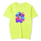 Astronaut Printed Round Neck Modal Short Sleeve T-shirt Print On Your Demand, Size:XXXL(Grass Green) - 1