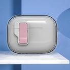 For AirPods Pro 2 Ice Crystals Wireless Earphones Case with Magnetic Switch(Transparent Pink) - 1