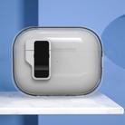 For AirPods Pro 2 Ice Crystals Wireless Earphones Case with Magnetic Switch(Transparent Black) - 1