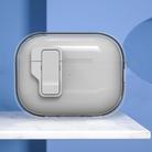 For AirPods Pro 2 Ice Crystals Wireless Earphones Case with Magnetic Switch(Transparent White) - 1