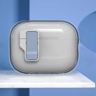 For AirPods Pro 2 Ice Crystals Wireless Earphones Case with Magnetic Switch(Transparent Blue) - 1