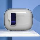 For AirPods Pro 2 Ice Crystals Wireless Earphones Case with Magnetic Switch(Transparent Dark Blue) - 1