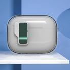 For AirPods Pro Ice Crystals Wireless Earphones Case with Magnetic Switch(Transparent Green) - 1
