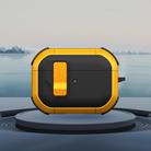 For AirPods Pro 2 Starship Wireless Earphones Case with Magnetic Switch(Black Yellow) - 1