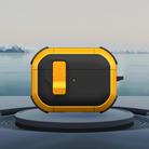 For AirPods Pro Starship Wireless Earphones Case with Magnetic Switch(Black Yellow) - 1