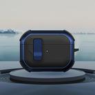 For AirPods Pro Starship Wireless Earphones Case with Magnetic Switch(Black Blue) - 1