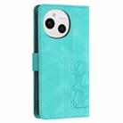 For Sharp Aquos Sense9 Tulips Embossed Leather Phone Case with Lanyard(Green) - 3