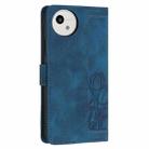 For Sharp Aquos wish5 Tulips Embossed Leather Phone Case with Lanyard(Blue) - 3