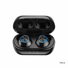 REMAX TWS-16 Bluetooth 5.0 Metal True Wireless Bluetooth Music Earphone with Charging Box(Black) - 2