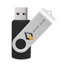 Colorful Metal Rotating USB 2.0 Flash Drive Print On Your Demand, Memory:256GB(Black) - 1