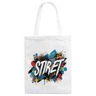 Alphabet Printed Canvas Handbag Digital Print On Your Demand, Size:25x20cm(White) - 1