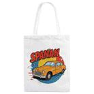 Car Printed Canvas Handbag Digital Print On Your Demand, Size:30x25cm(White) - 1
