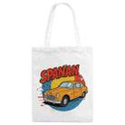 Car Printed Canvas Handbag Digital Print On Your Demand, Size:40x35cm(White) - 1
