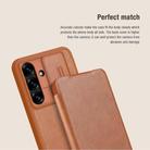 For Samsung Galaxy S25 5G NILLKIN QIN Series Pro Sliding Camera Cover Design Leather Phone Case(Black) - 3