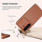 For Samsung Galaxy S25 5G NILLKIN QIN Series Pro Sliding Camera Cover Design Leather Phone Case(Black) - 4