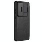 For Samsung Galaxy S25 Ultra 5G NILLKIN QIN Series Pro Sliding Camera Cover Design Leather Phone Case(Black) - 2