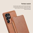 For Samsung Galaxy S25 Ultra 5G NILLKIN QIN Series Pro Sliding Camera Cover Design Leather Phone Case(Black) - 3