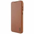 For Samsung Galaxy S25 Edge 5G NILLKIN QIN Series Pro Sliding Camera Cover Design Leather Phone Case(Brown) - 2