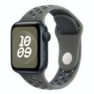 For Apple Watch 46mm / 49mm / 45mm / 44mm Coloful Silicone Watch Band(Midnight Green Black) - 1