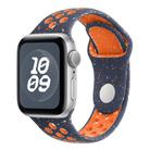 For Apple Watch 46mm / 49mm / 45mm / 44mm Coloful Silicone Watch Band(Dark Blue Mango) - 1