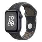 For Apple Watch 42mm / 41mm / 40mm / 38mm Coloful Silicone Watch Band(Midnight Black Brown) - 1
