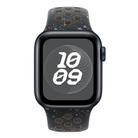 For Apple Watch 42mm / 41mm / 40mm / 38mm Coloful Silicone Watch Band(Midnight Black Brown) - 3