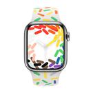 For Apple Watch 46mm / 49mm / 45mm / 44mm Sport Silicone Watch Band(Rainbow) - 3