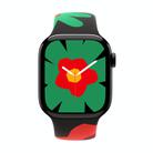 For Apple Watch 42mm / 41mm / 40mm / 38mm Sport Silicone Watch Band(Flower) - 3