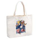 Boy Printed Canvas Handbag Digital Print On Your Demand, Size:20x30x10cm(Beige) - 1