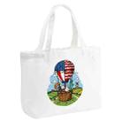 Balloon Printed Canvas Handbag Digital Print On Your Demand, Size:35x45x15cm(White) - 1