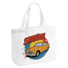 Car Printed Canvas Handbag Digital Print On Your Demand, Size:30x40x10cm(White) - 1