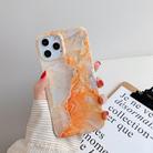 For iPhone 12 mini Marble Pattern Soft TPU Protective Case(Orange Marble) - 2