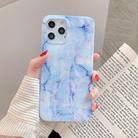 For iPhone 12 / 12 Pro Marble Pattern Soft TPU Protective Case(Blue Purple Marble) - 1