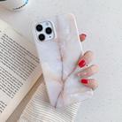 For iPhone 12 / 12 Pro Marble Pattern Soft TPU Protective Case(Cream Marble) - 1